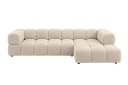 Kaiser Möbel Ecksofa AVERRO XL L-Form Veloursstoff Bluvel Beige Modern Bild 1