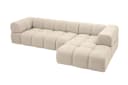 Kaiser Möbel Ecksofa AVERRO XL L-Form Veloursstoff Bluvel Beige Modern Bild 3