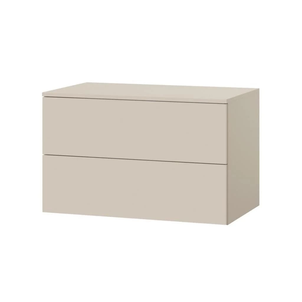 mzm24 Waschtischunterschrank Kaschmir 2 Schubladen Push-to-Open