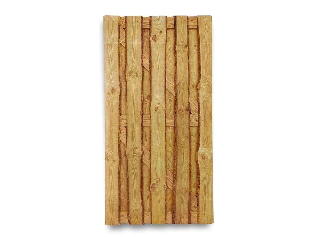 Woodtex Sichtschutzzaun Nadelholz Natur blickdicht 180x90 cm