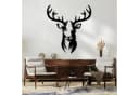 EYOKA Hängedekoration Hirsch 3D Wanddekoration MDF Schwarz Bild 1