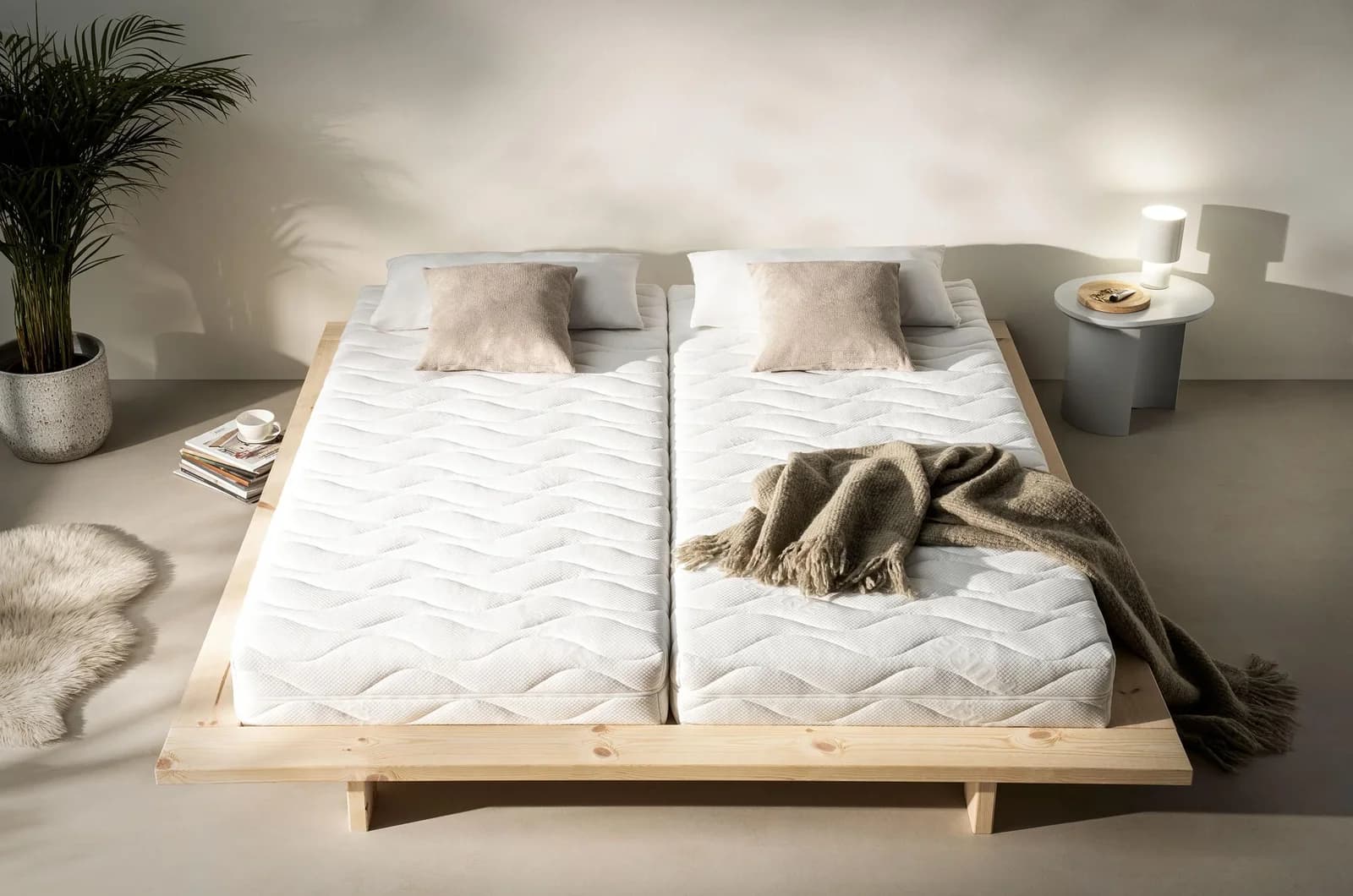 Hilding Sweden Hej Vital Komfortschaummatratze Weiß Ergonomisch 7-Zonen