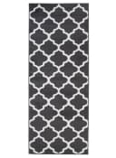 Tapiso Läufer LUXURY Rechteckig Weiss Grau Kurzflor Bild 1