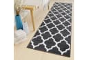 Tapiso Läufer LUXURY Rechteckig Weiss Grau Kurzflor Bild 2