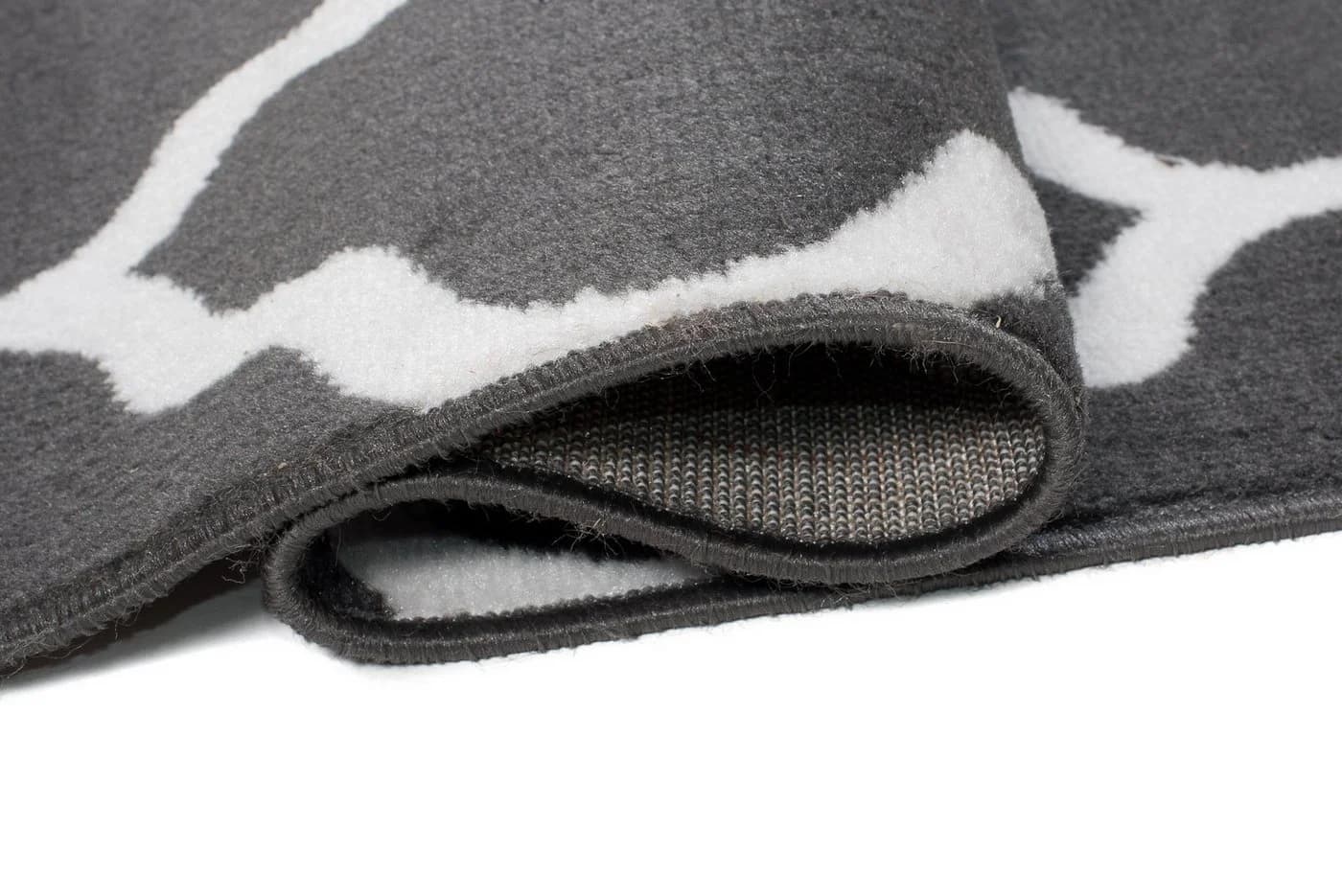Tapiso Läufer LUXURY Rechteckig Weiss Grau Kurzflor - Bild 3