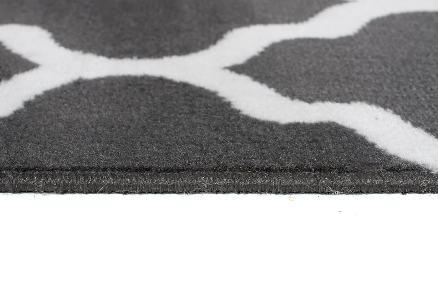 Tapiso Läufer LUXURY Rechteckig Weiss Grau Kurzflor - Bild 4