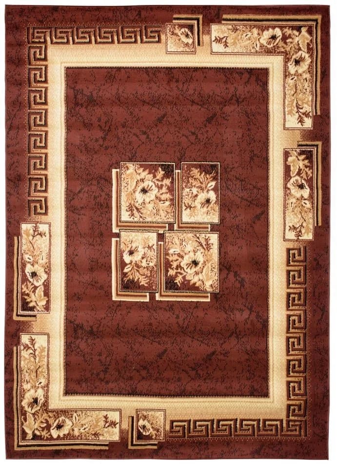 Tapiso Teppich ATLAS Rechteckig Braun Klassisches Design - Bild 2