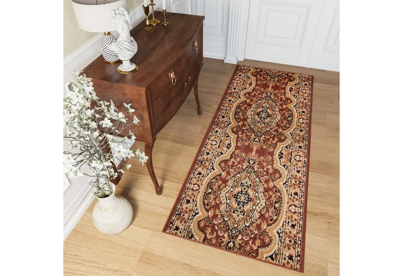 Tapiso Läufer ATLAS Rechteckig 8 mm Meterware Flur Kurzflor Küche Wohnzimmer Schlafzimmer - Bild 2