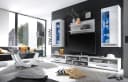 STOLKOM Swing Couchtisch Glas Weiß Edelstahl Modern Bild 1