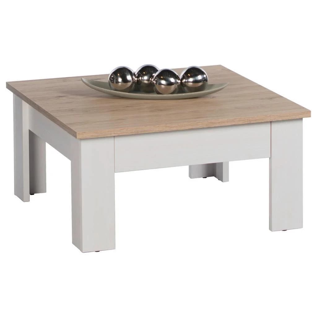 Stolkom Couchtisch Romance Weiß Eiche Lärche Holzwerkstoff 1 Schublade