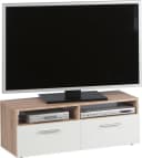 Stolkom TV-Schrank Rana Weiß/Braun 2 Fächer 2 Klappen Bild 1