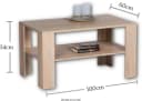 STOLKOM Couchtisch Joker Klassisch Braun Sonoma Dekor Bild 3