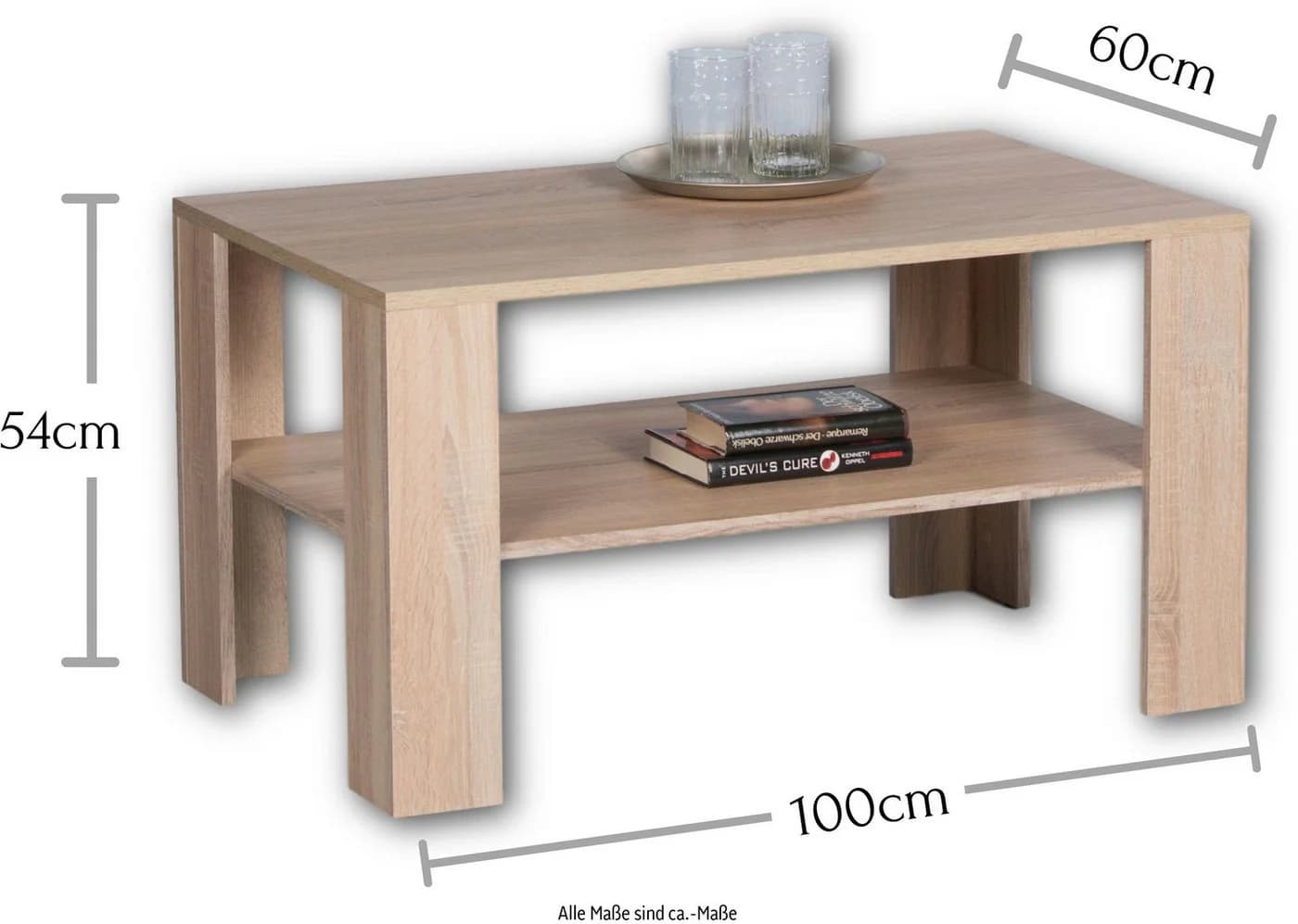 STOLKOM Couchtisch Joker Klassisch Braun Sonoma Dekor - Bild 3