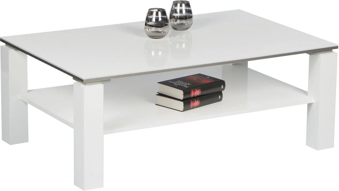 Stolkom Sp.z.o.o. Couchtisch Romy Weiß Glanz Modern - Bild 2