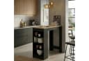 Möbel Akut Stehtisch Bartisch Black mit Regal Sonoma Eiche schwarz Bild 2