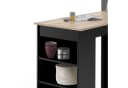Möbel Akut Stehtisch Bartisch Black mit Regal Sonoma Eiche schwarz Bild 3