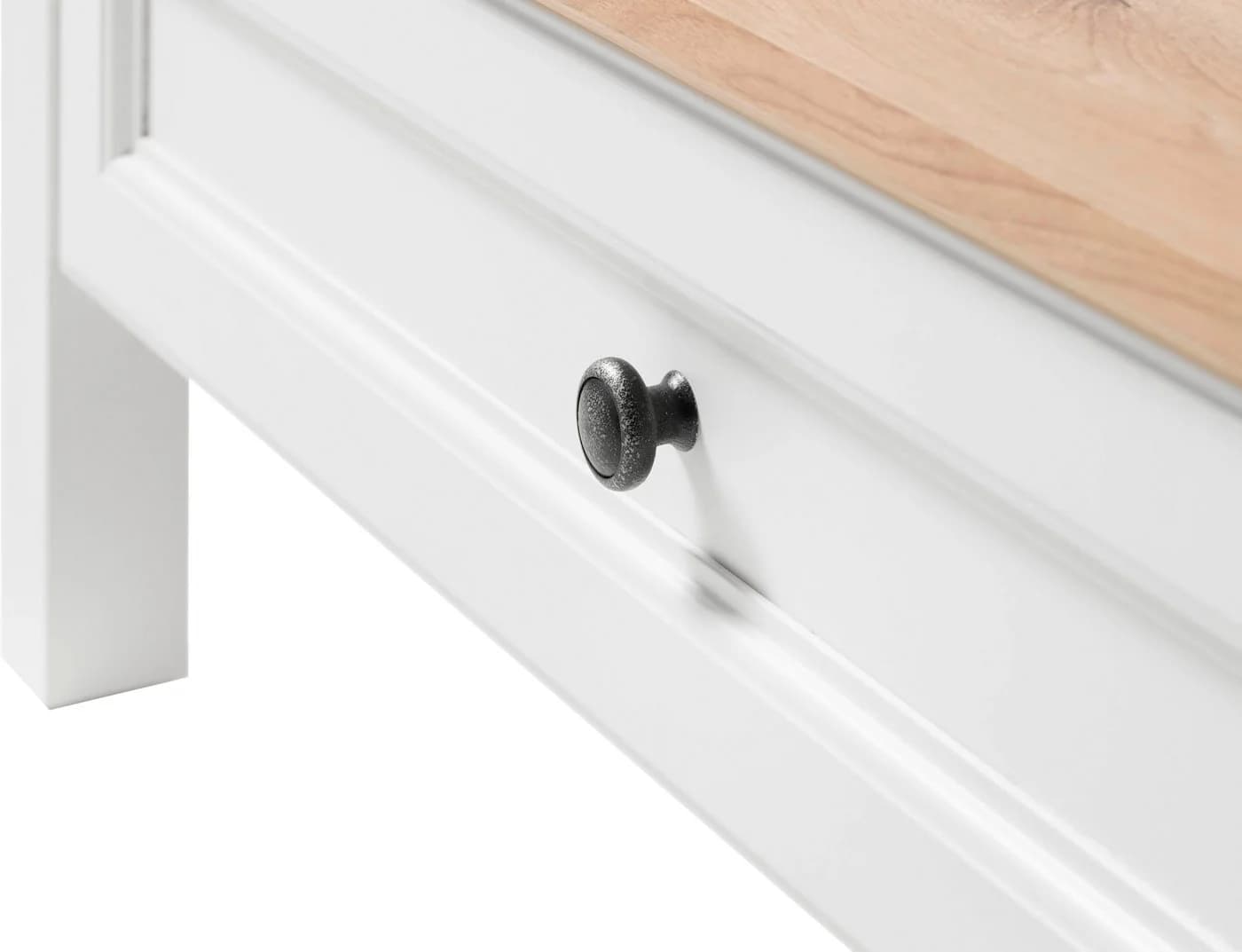 Couchtisch STOLKOM Toskana Weiß Braun Landhausstil 1 Schublade - Bild 4