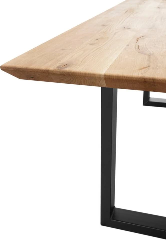 Esstisch STOLKOM Bennet Eiche Massiv Schwarz - Bild 4
