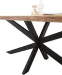 Esstisch Jaro von Stolkom 200 cm Massivholz Akazie Baumkante Bild 3