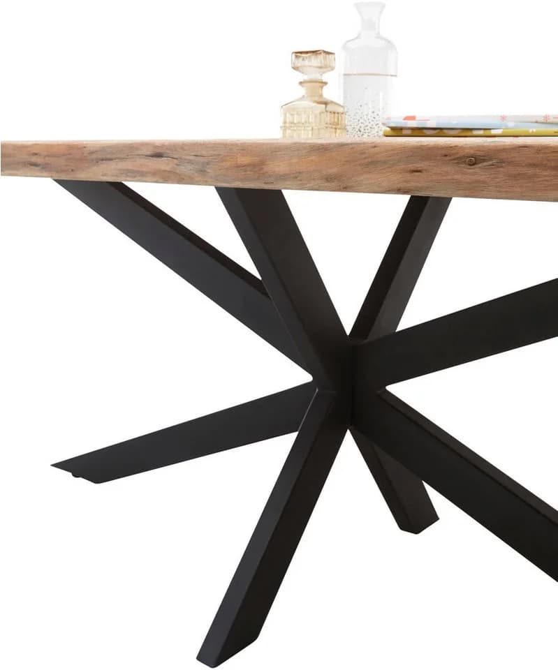 Esstisch Jaro von Stolkom 200 cm Massivholz Akazie Baumkante - Bild 3