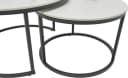 STOLKOM Gino Couchtisch 2er Set Keramik Schwarz-Weiß Bild 4