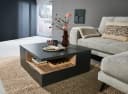 Mid.you Couchtisch Grau Quadratisch mit Schubladen Bild 1