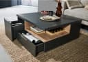 Mid.you Couchtisch Grau Quadratisch mit Schubladen Bild 2