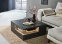 Mid.you Couchtisch Grau Quadratisch mit Schubladen Bild 3