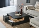 Mid.you Couchtisch Grau Quadratisch mit Schubladen Bild 4