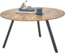 Couchtisch STOLKOM Gloria Mango Schwarz Rund Massivholz Bild 2