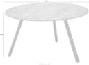 Couchtisch STOLKOM Gloria Mango Schwarz Rund Massivholz Bild 5