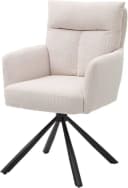 STOLKOM Armlehnstuhl Sofia Beige/Schwarz Drehbar mit Auto-Return Bild 2