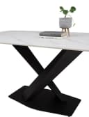 STOLKOM Ventura Esstisch Keramik Weiß/Schwarz Modern Bild 4