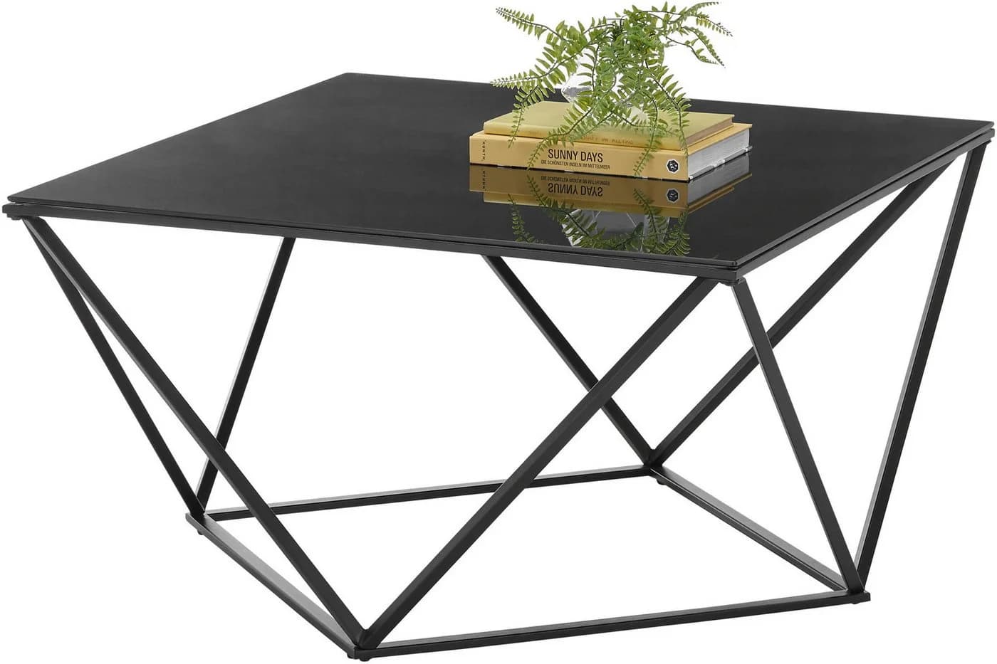 Stolkom Sp.z.o.o. Couchtisch Senta Glastisch quadratisch schwarz - Bild 2
