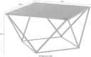 Stolkom Sp.z.o.o. Couchtisch Senta Glastisch quadratisch schwarz Bild 5