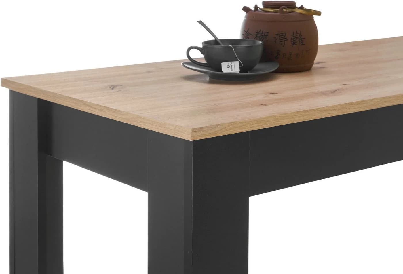 Stolkom Bartisch Modesto Schwarz Eiche Artisan Melamin - Bild 5
