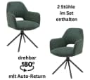 Armlehnstuhl Adrina Grün/schwarz Drehfunktion Bild 3