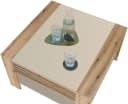 Couchtisch STOLKOM Feli - Eiche Optik, Schwarz, 70x42x70 cm Bild 5