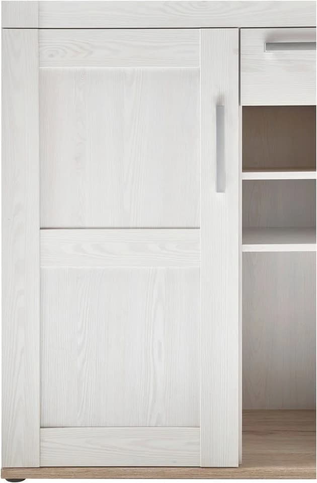 HBZ Wohnwand Romance Landhausstil mit LED-Beleuchtung Weiß - Bild 3