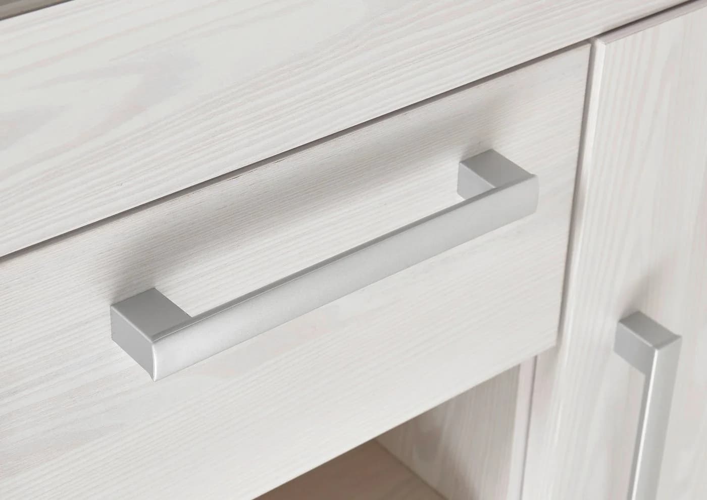 HBZ Wohnwand Romance Landhausstil mit LED-Beleuchtung Weiß - Bild 4