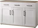 Xora Sideboard Weiß Lärche 3 Türen 3 Schubladen Bild 1