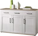 Xora Sideboard Weiß Lärche 3 Türen 3 Schubladen Bild 3