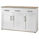 Xora Sideboard Weiß Lärche 3 Türen 3 Schubladen Bild 5