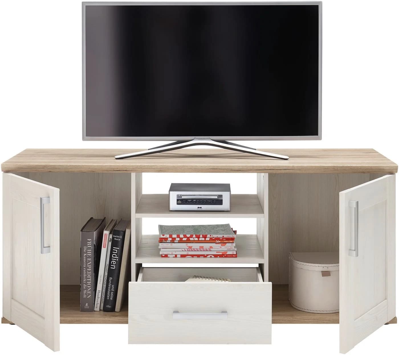 HBZ Lowboard Romance Landhaustil TV-Möbel mit Stauraum - Bild 4