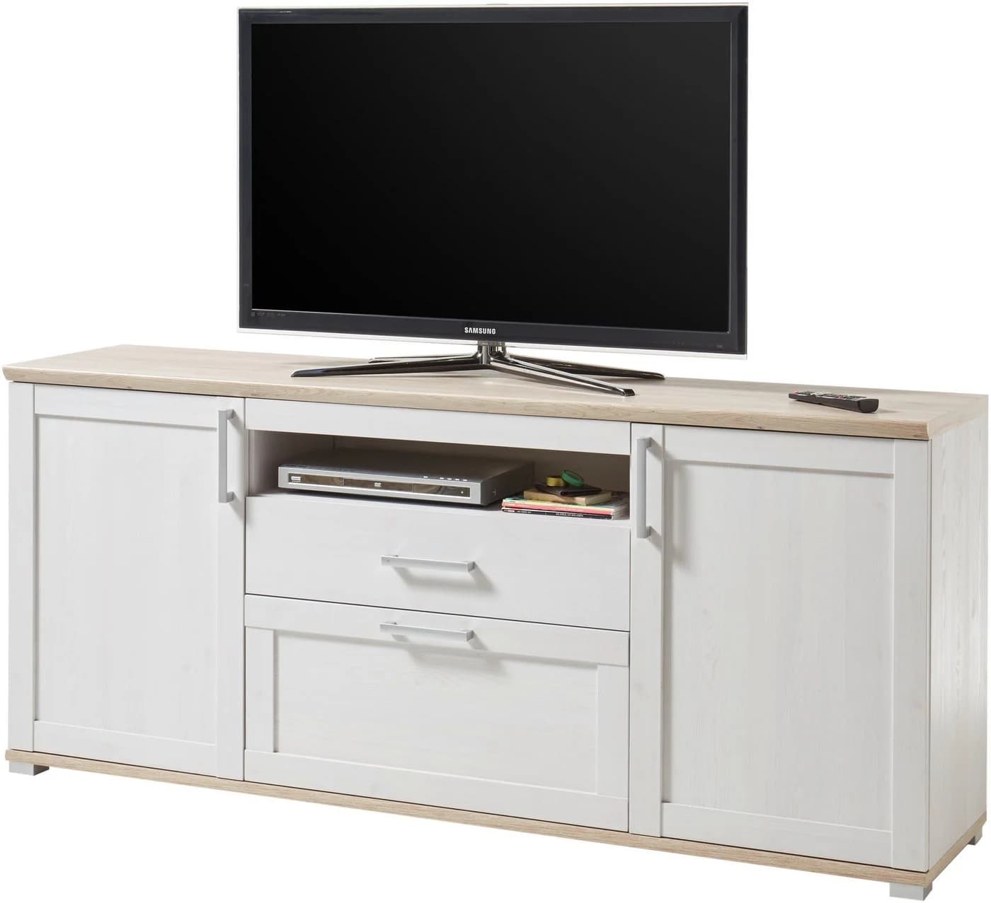 HBZ Lowboard Romance Landhausstil TV-Möbel Weiß - Bild 3