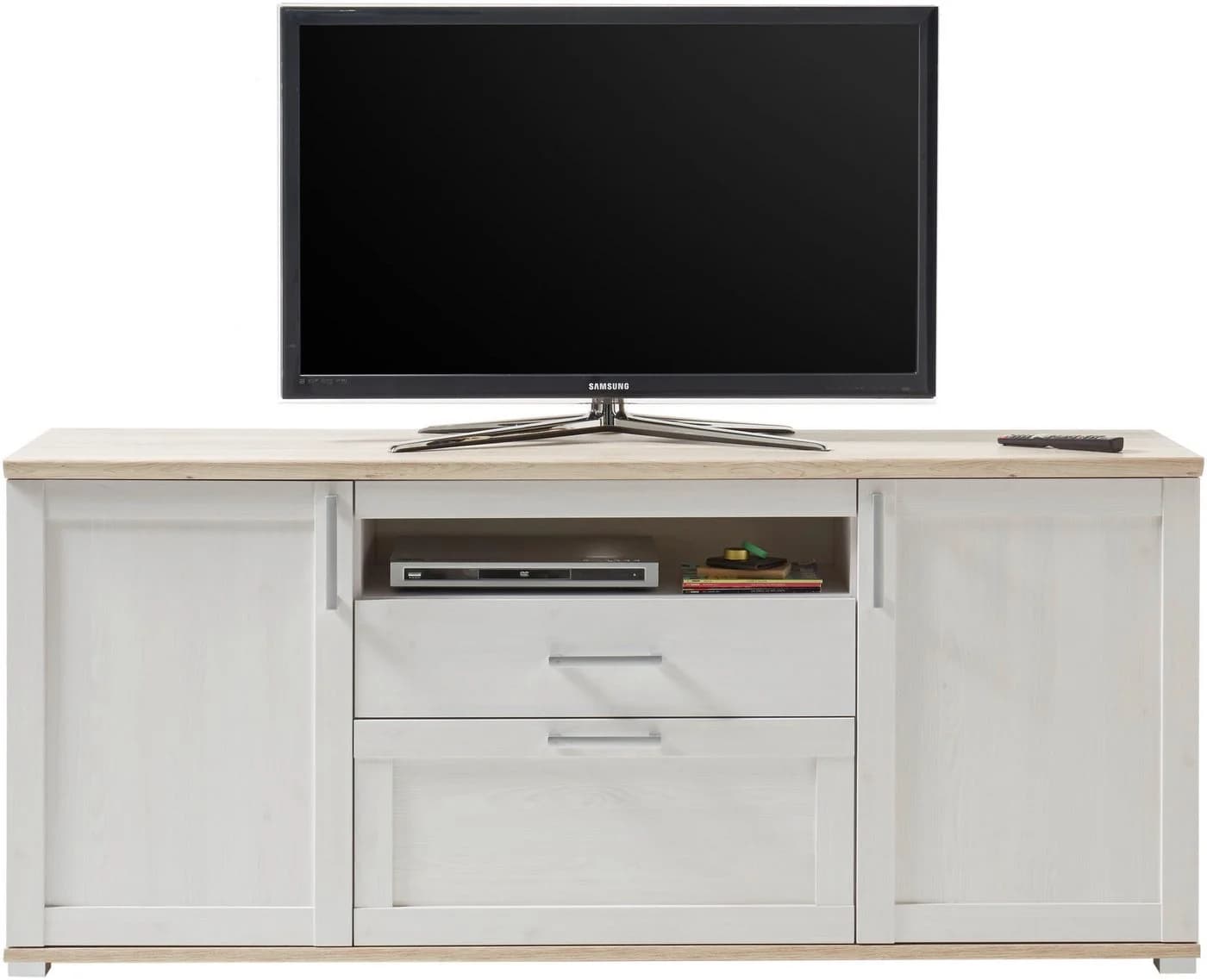 HBZ Lowboard Romance Landhausstil TV-Möbel Weiß - Bild 4