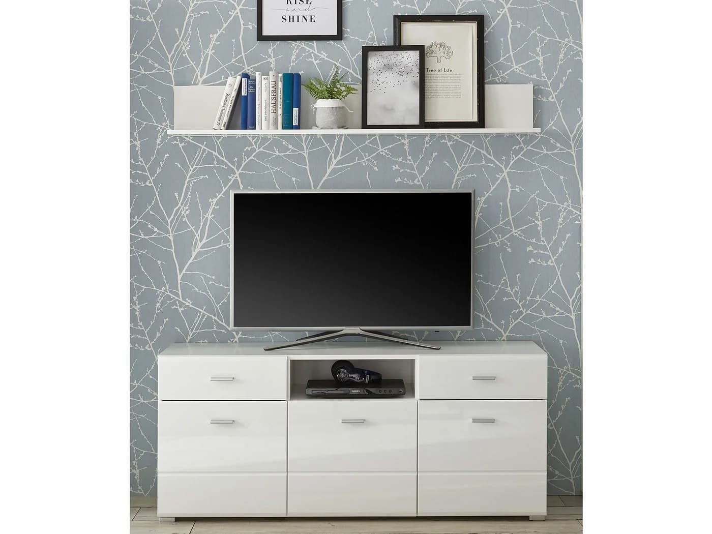 HBZ TV-Board Weiß Hochglanz Modern - Bild 2
