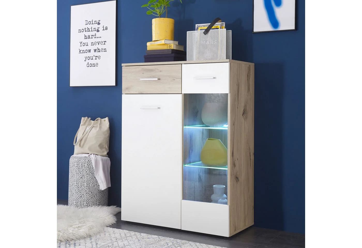 Bega Consult Stauraumvitrine BZ5095 Eiche Weiß - Bild 2