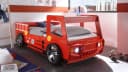 Begabino Kinderbett Feuerwehr Rot mit Beleuchtung Bild 2