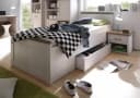 Carryhome Jugendbett Luca Stauraumbett Landhaus Design Weiß Bild 2